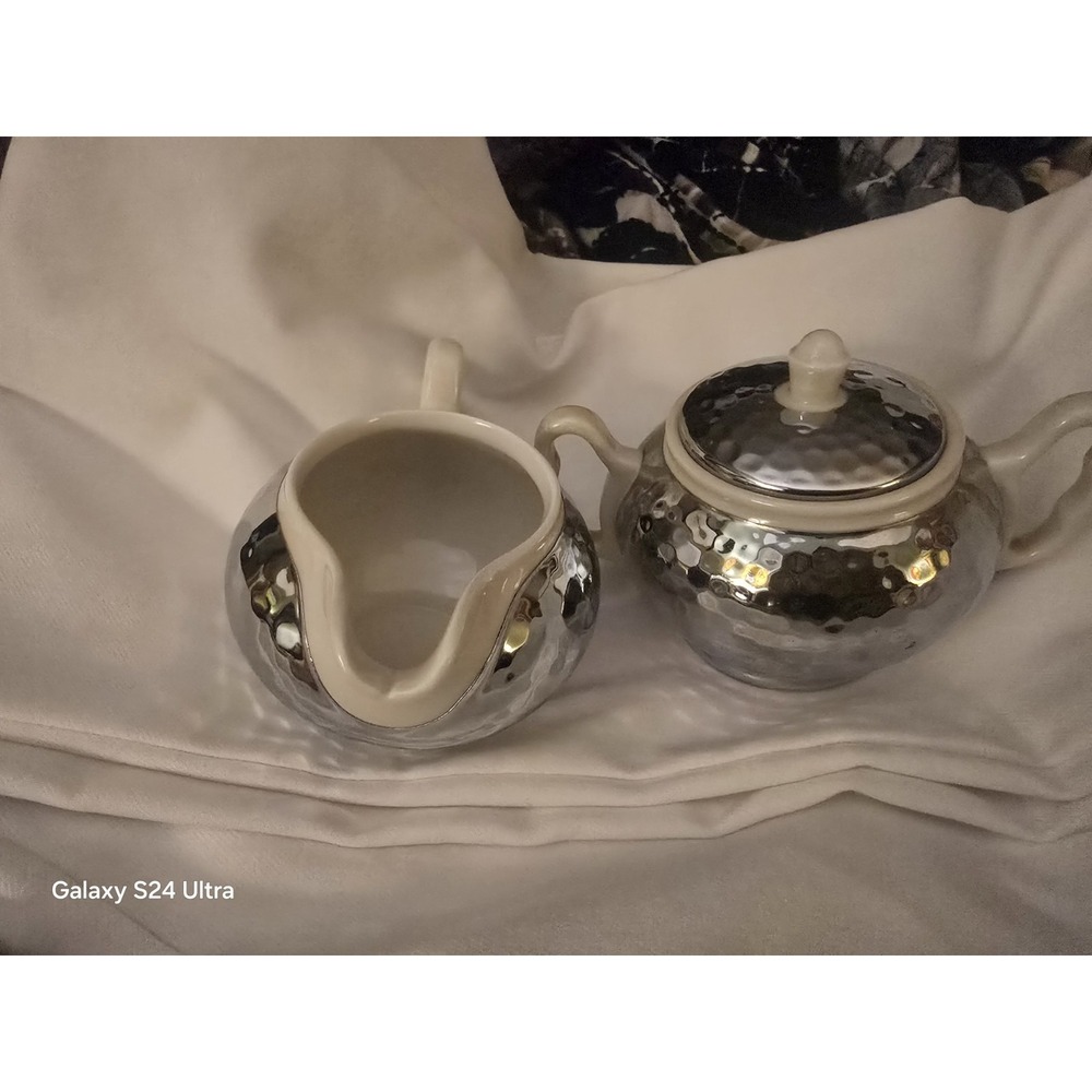 Porcelain Cream and Sugar Jars.